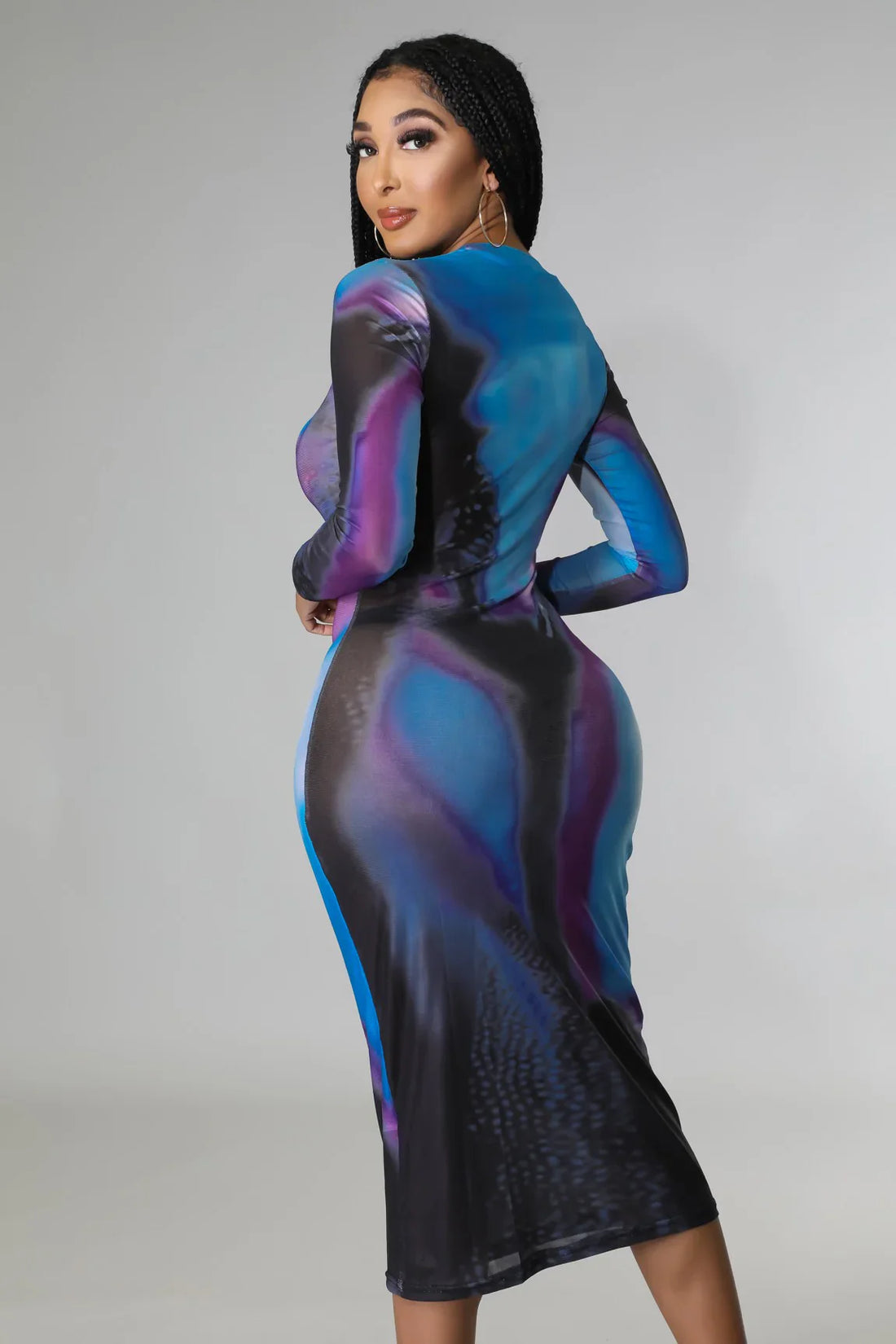 Blue Multi Colored Illusion