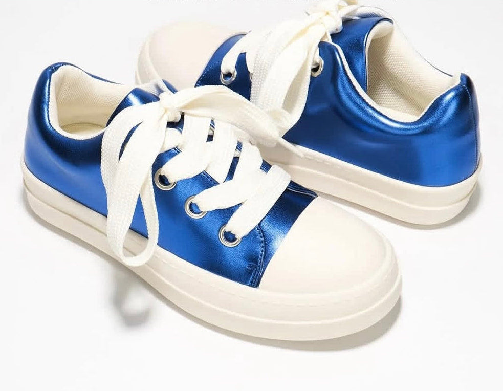 Genie  Green Thick Lace Sneaker