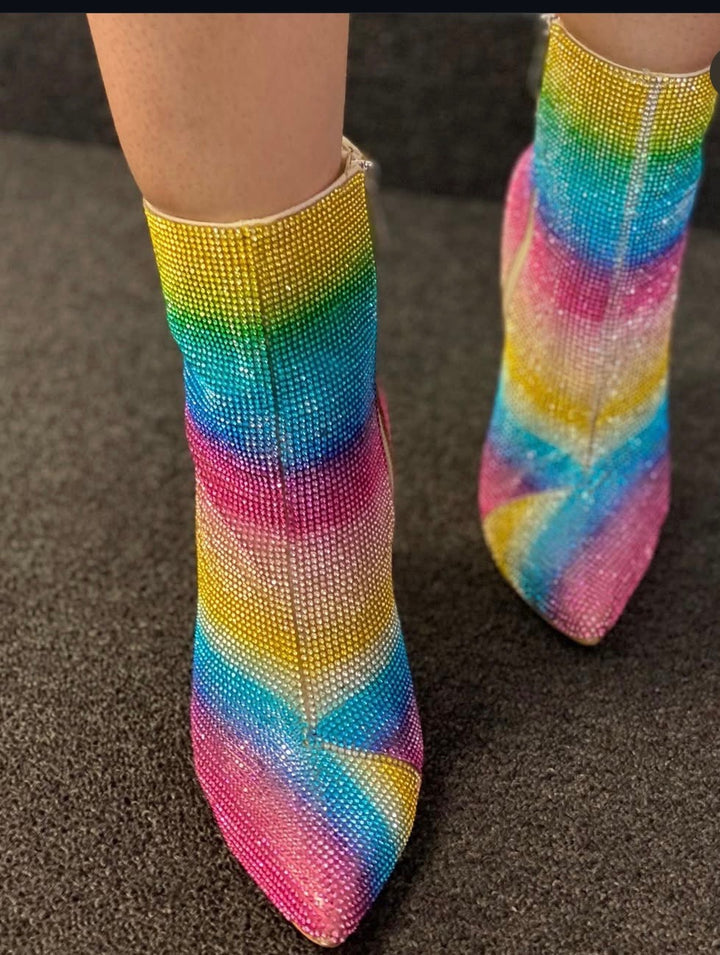 Irresistible-Multi- Color Sequin bootie