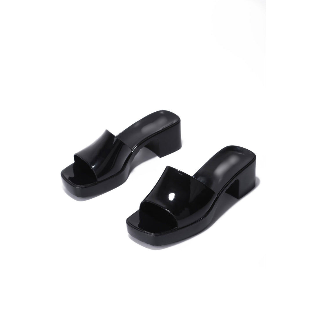 Zanne - Black Sandal Chuncky Heel