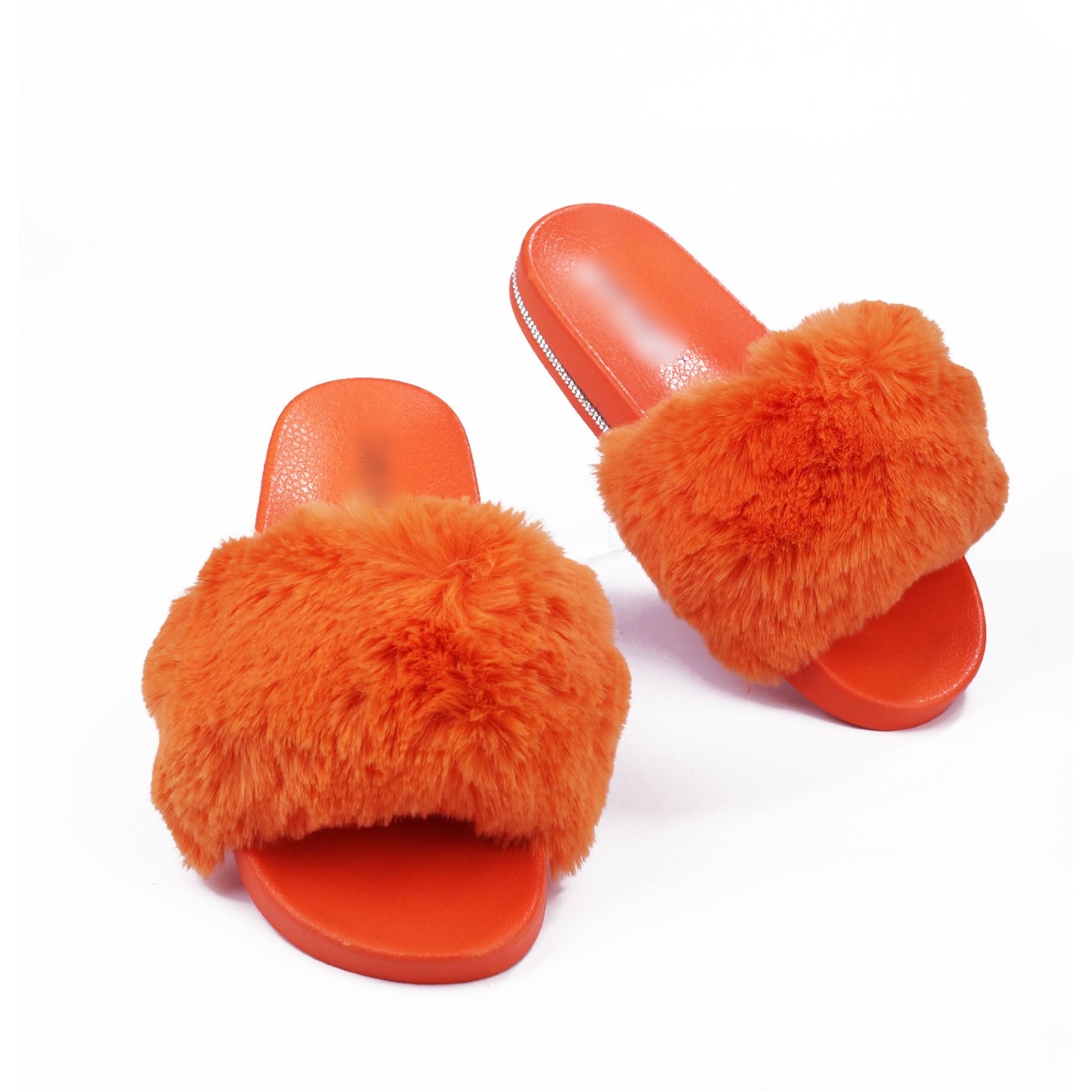 Velvet - Orange Furry Slide
