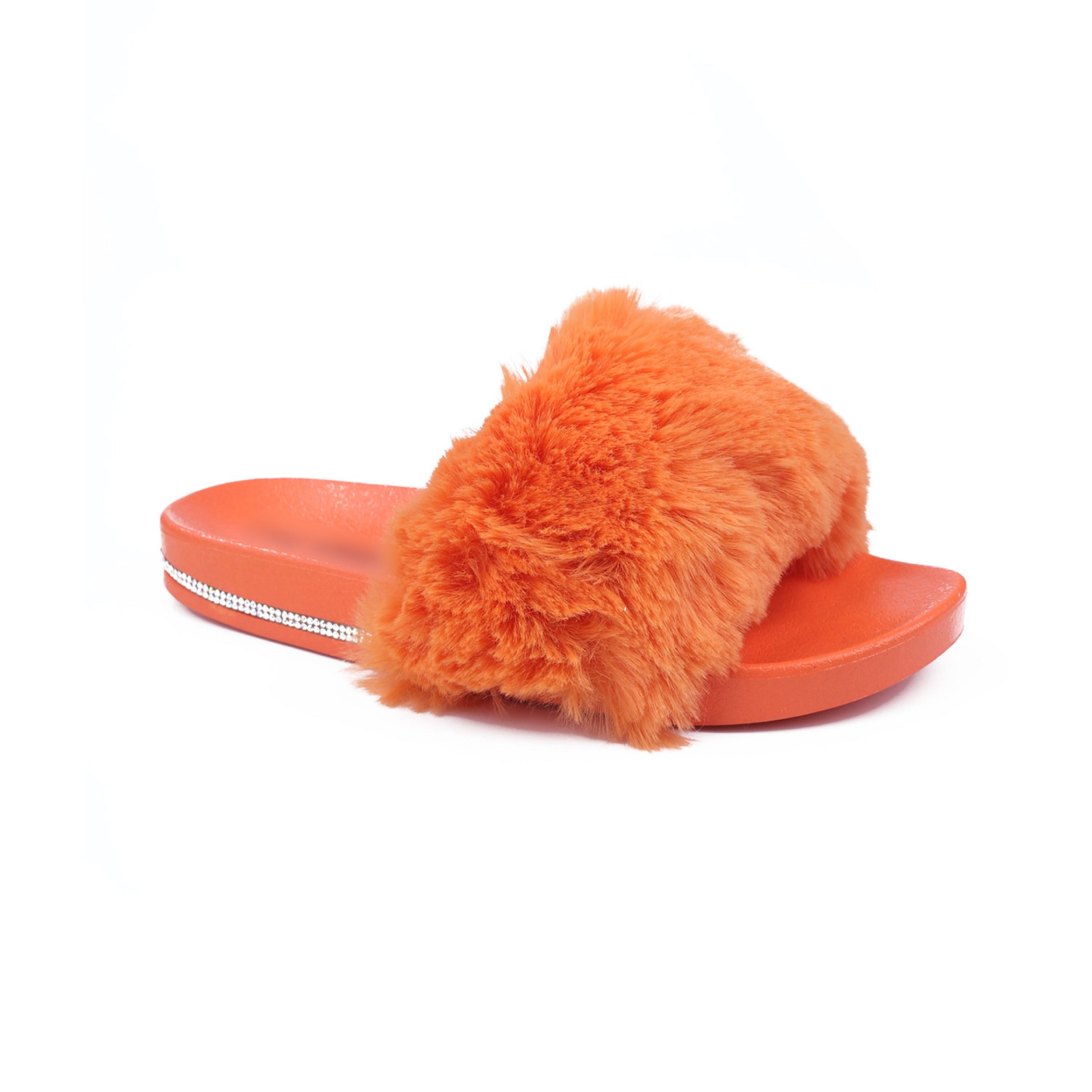 Velvet - Orange Furry Slide